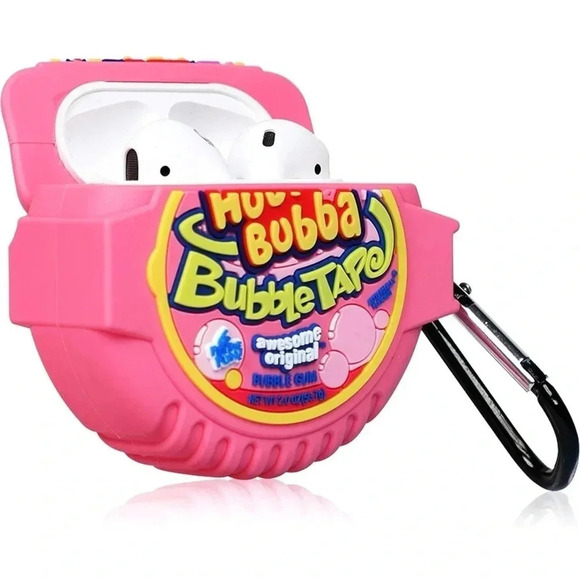 Hubba Bubba Gum pink silicone protective case / AirPods  3 - Picture 3 of 4